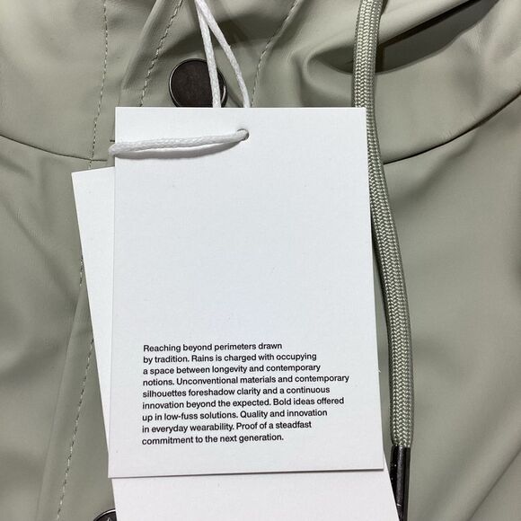 Rains Brand Raincoat Rains Jacket Cement XL - Picture 9 of 16